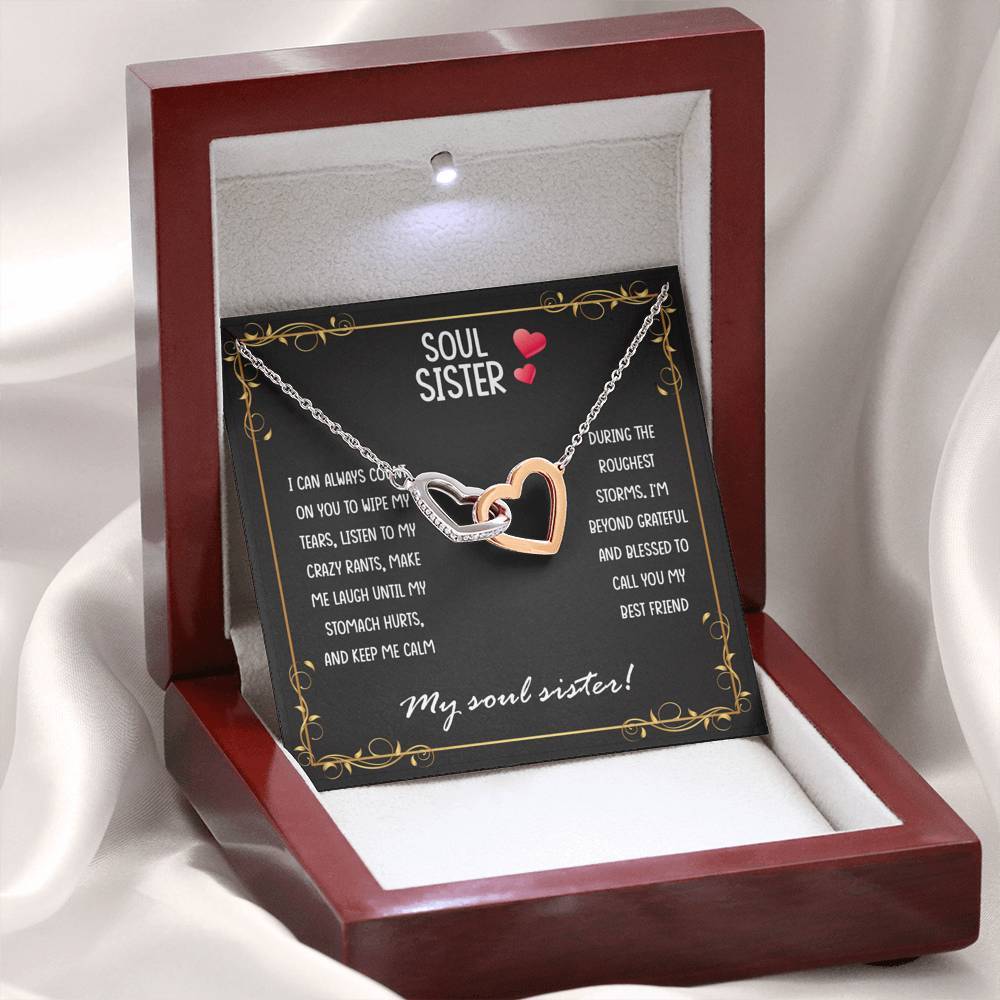 Soul Sister, I Can Always Count on You, Interlocking Hearts Necklace