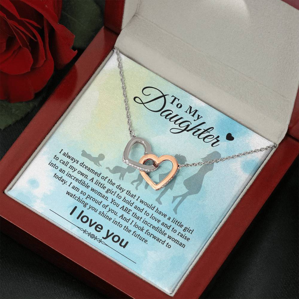 Daughter, I Always Dreamed, Interlocking Hearts Necklace