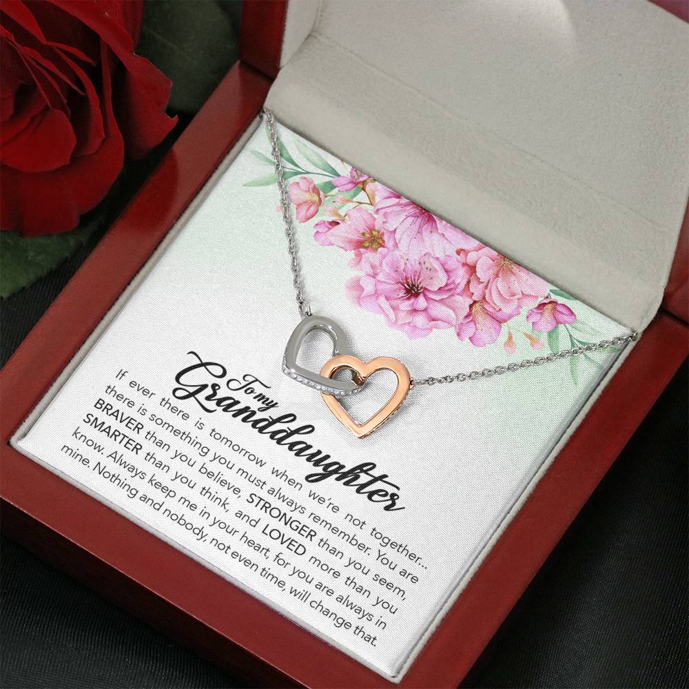 To My Granddaughter - Braver, Stronger, Smarter - Necklace