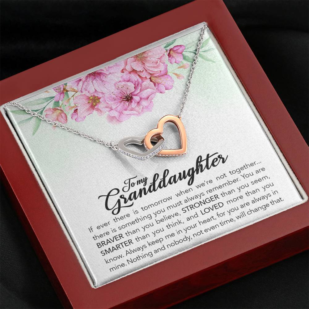 To My Granddaughter - Braver, Stronger, Smarter - Necklace