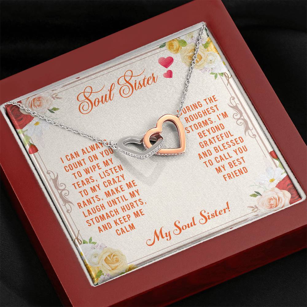 Soul Sister, I Can Always Count on You, Interlocking Hearts Necklace