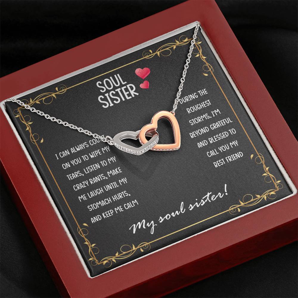 Soul Sister, I Can Always Count on You, Interlocking Hearts Necklace