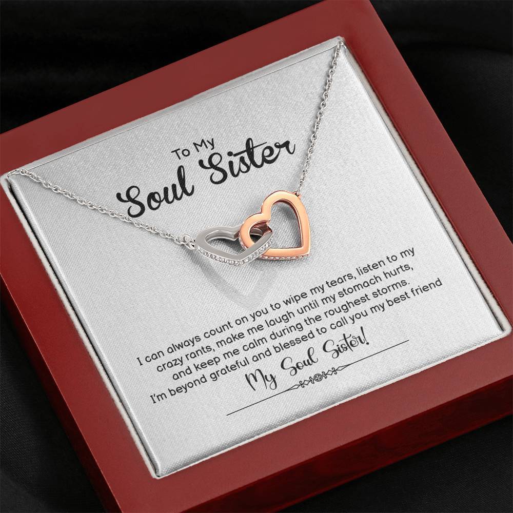 Soul Sister, I Can Always Count on You, Interlocking Hearts Necklace