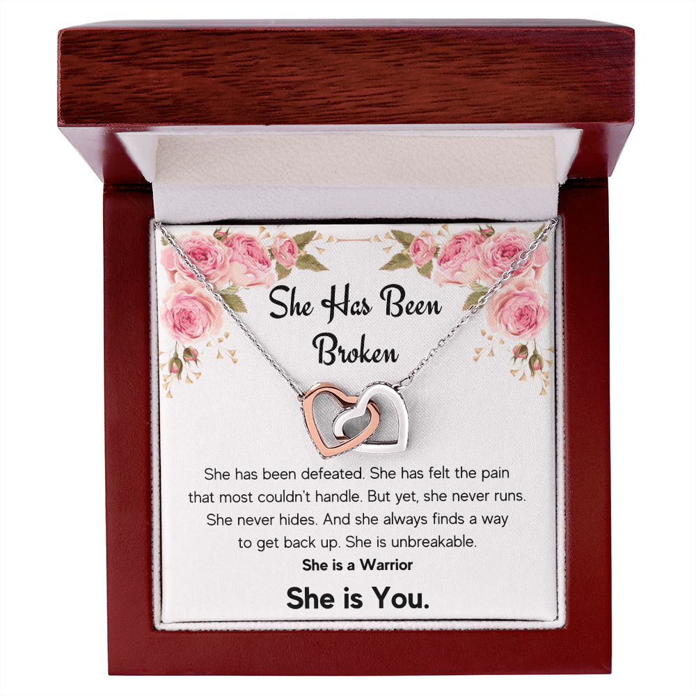 ENCOURAGEMENT SHE IS YOU INTERLOCKING NECKLACE GIFT SET