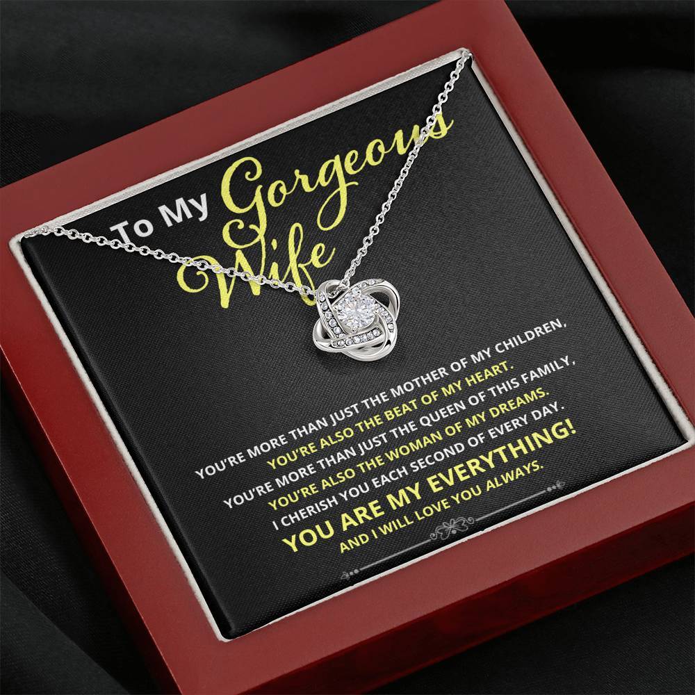 Wife, More Than Just, Love Knot Necklace