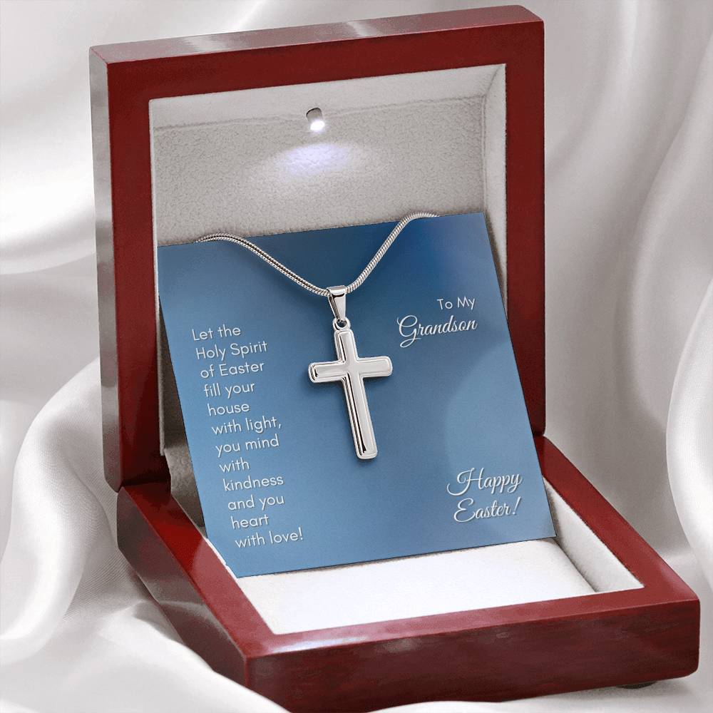 To My Grandson - Fill your Heart With Love - Necklace