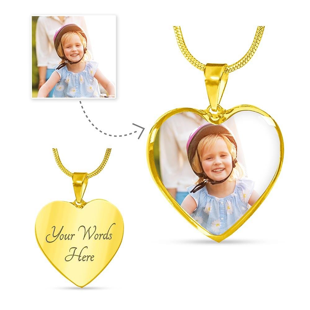 Personalized Heart Necklace | Upload Your Photo!