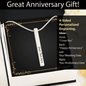 To Wife, Engraved Elegant Stick Necklace