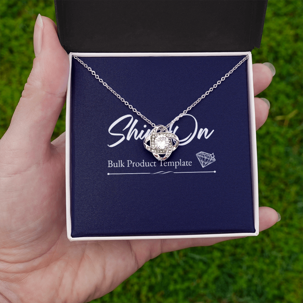 TO MY BEAUTIFUL WIFE RATHER LOVE KNOT NECKLACE GIFT SET