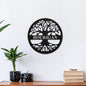 Metal Wall Art, Personalized, Family Name, Round Tree of Life