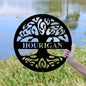 Metal Wall Art, Personalized, Family Name, Round Tree of Life