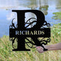 Metal Wall Art, Personalized, Monogram Family Name