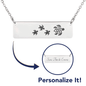 Personalized Mama Turtle + 3 Babies - Necklace