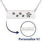 Personalized Mama Turtle + 4 Babies - Necklace