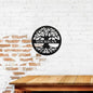 Metal Wall Art, Personalized, Family Name, Round Tree of Life