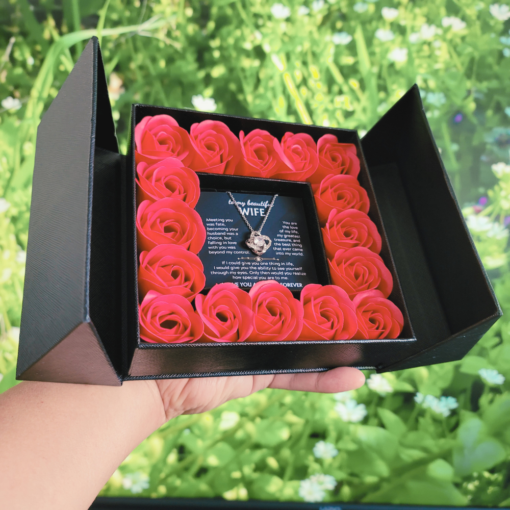 [To my wife] - Large Multi Rose box w/ Message Card