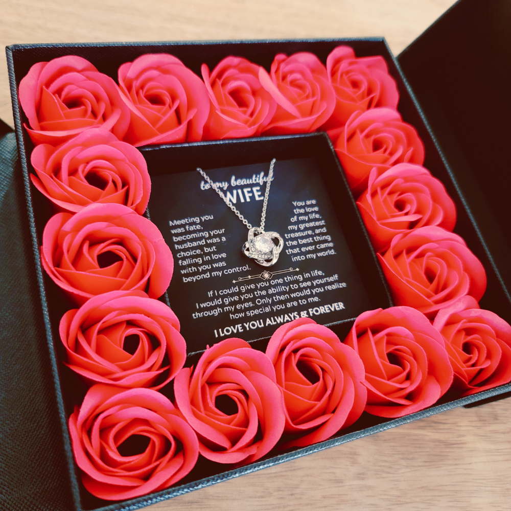 [To my wife] - Large Multi Rose box w/ Message Card