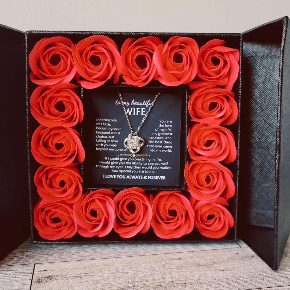 [To my wife] - Large Multi Rose box w/ Message Card
