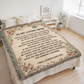 To My Loving Mom - Heirloom Woven Blanket