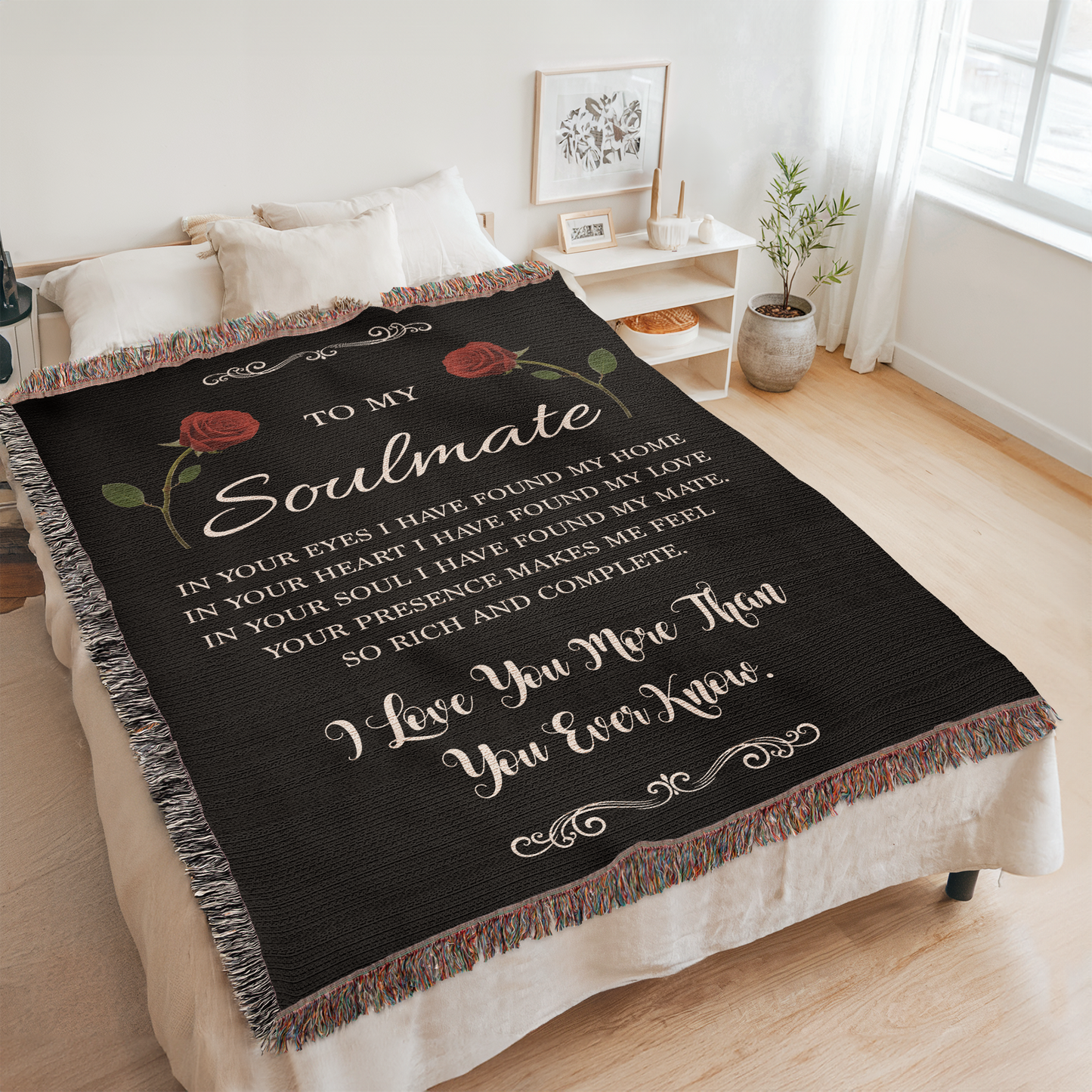 To My Soulmate - Heirloom Woven Blanket