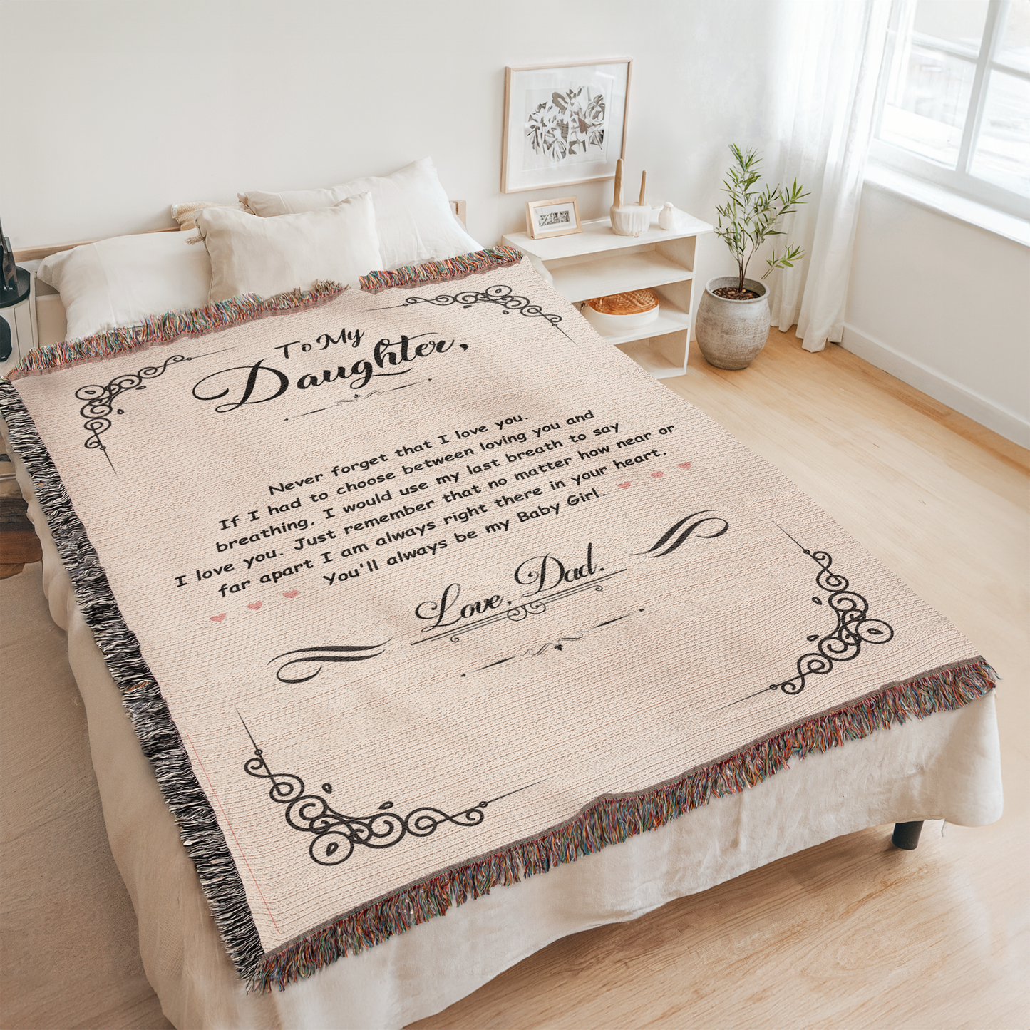My Baby Girl - Heirloom Woven Blanket