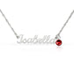 TO MY LOVING MOM CUSTOM NAME NECKLACE WITH BIRTHSTONE