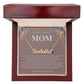 TO MY LOVING MOM CUSTOM NAME NECKLACE WITH BIRTHSTONE