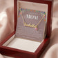 TO MY LOVING MOM CUSTOM NAME NECKLACE WITH BIRTHSTONE