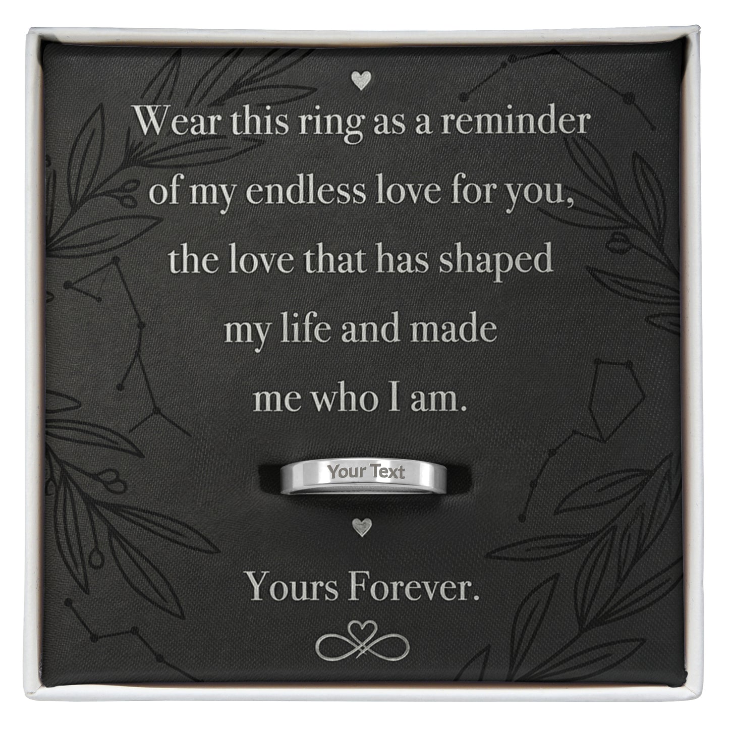 ETERNAL BOND ENGRAVED WOMEN'S RING