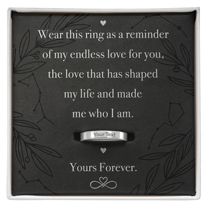 ETERNAL BOND ENGRAVED WOMEN'S RING