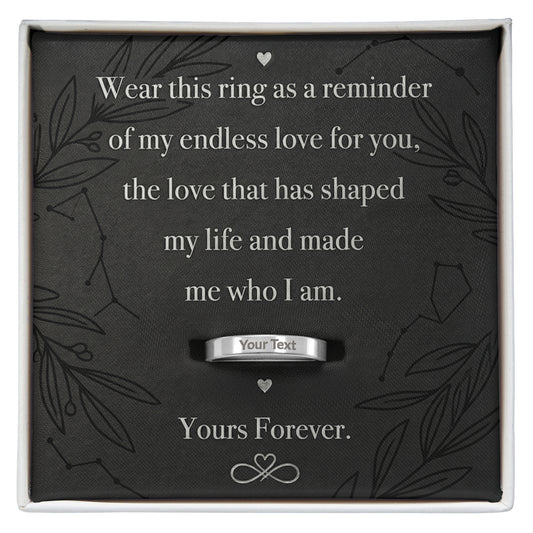 ETERNAL BOND ENGRAVED WOMEN'S RING