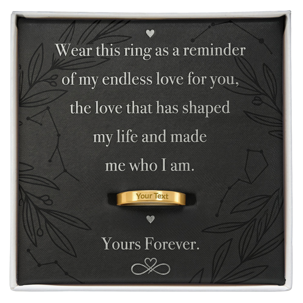 ETERNAL BOND ENGRAVED WOMEN'S RING