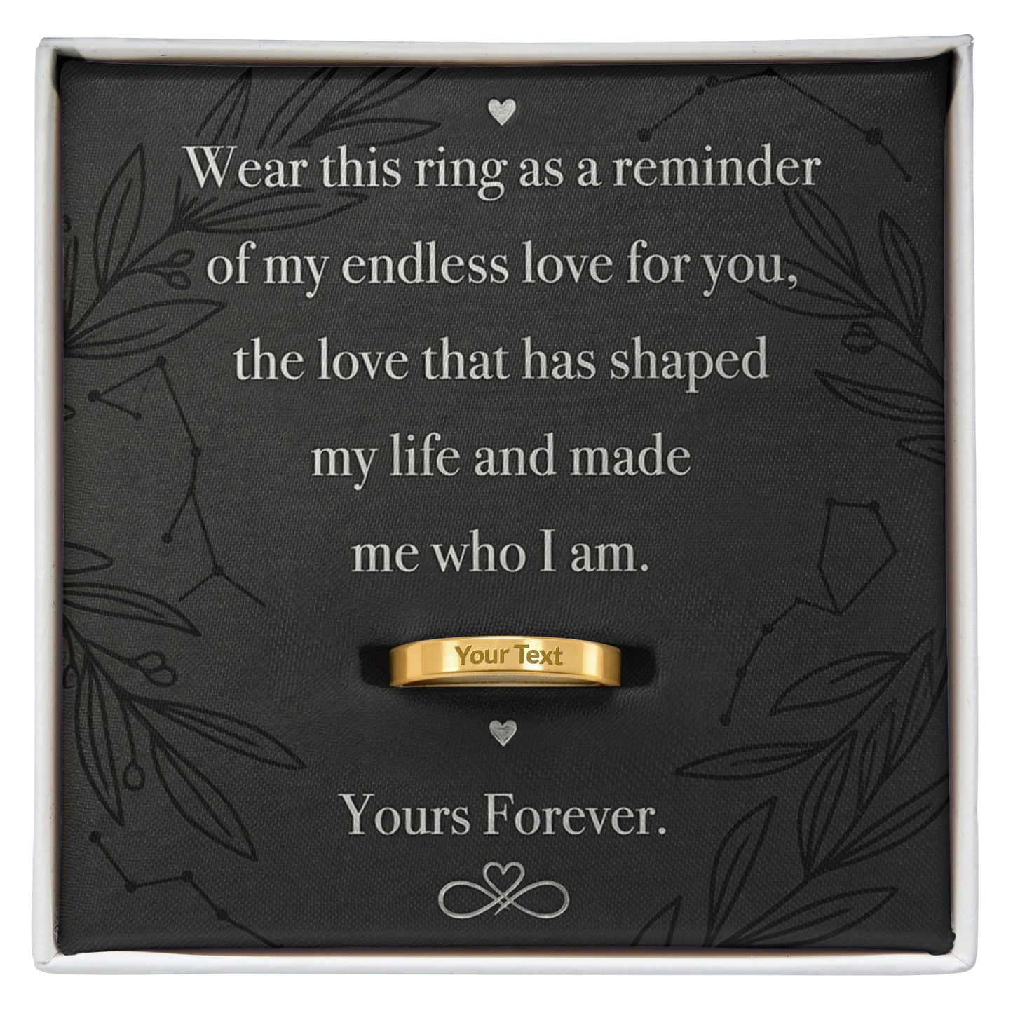 ETERNAL BOND ENGRAVED WOMEN'S RING