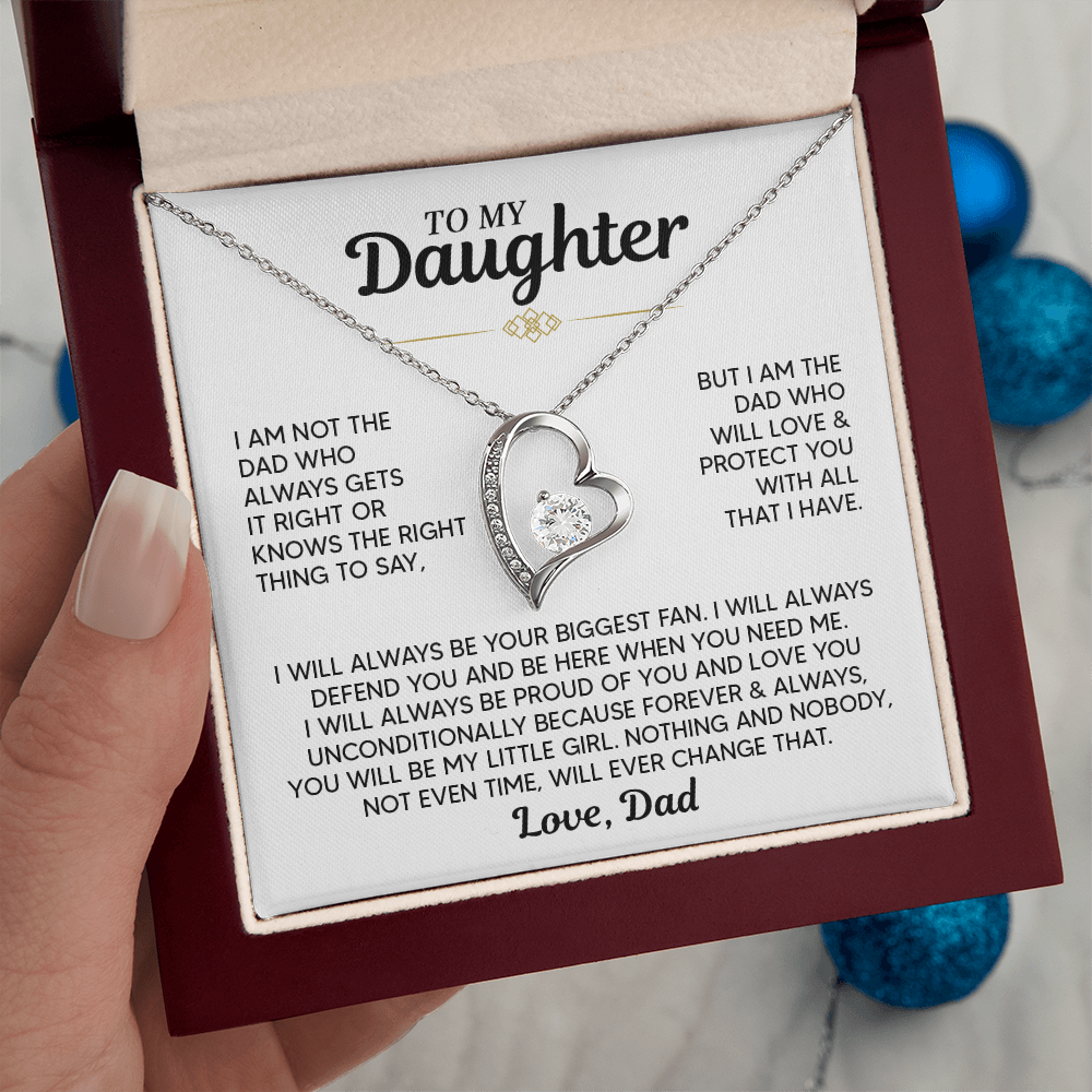 TO MY DAUGHTER PROTECT YOU FOREVER LOVE NECKALCE GIFT SET
