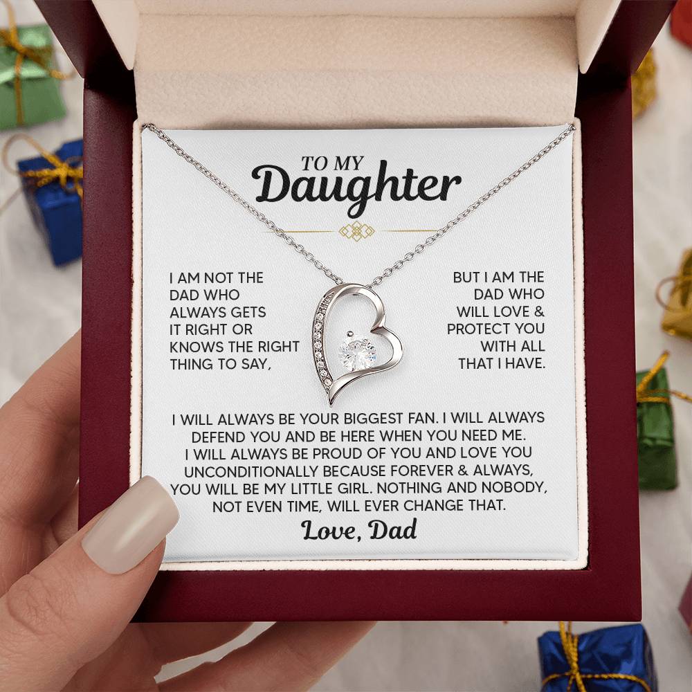 TO MY DAUGHTER PROTECT YOU FOREVER LOVE NECKALCE GIFT SET