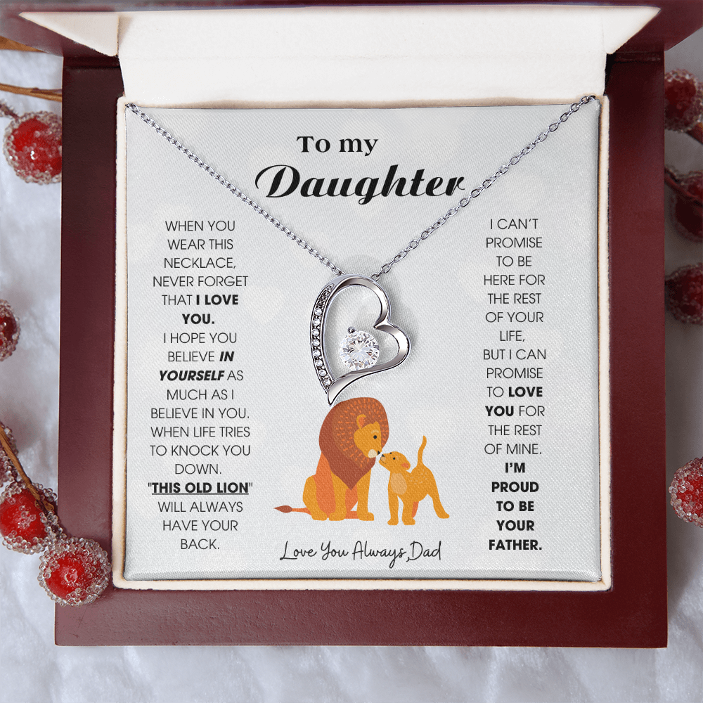 To My Daughter - When you wear this necklace, never forget that I LOVE YOU [ Forever Love ]