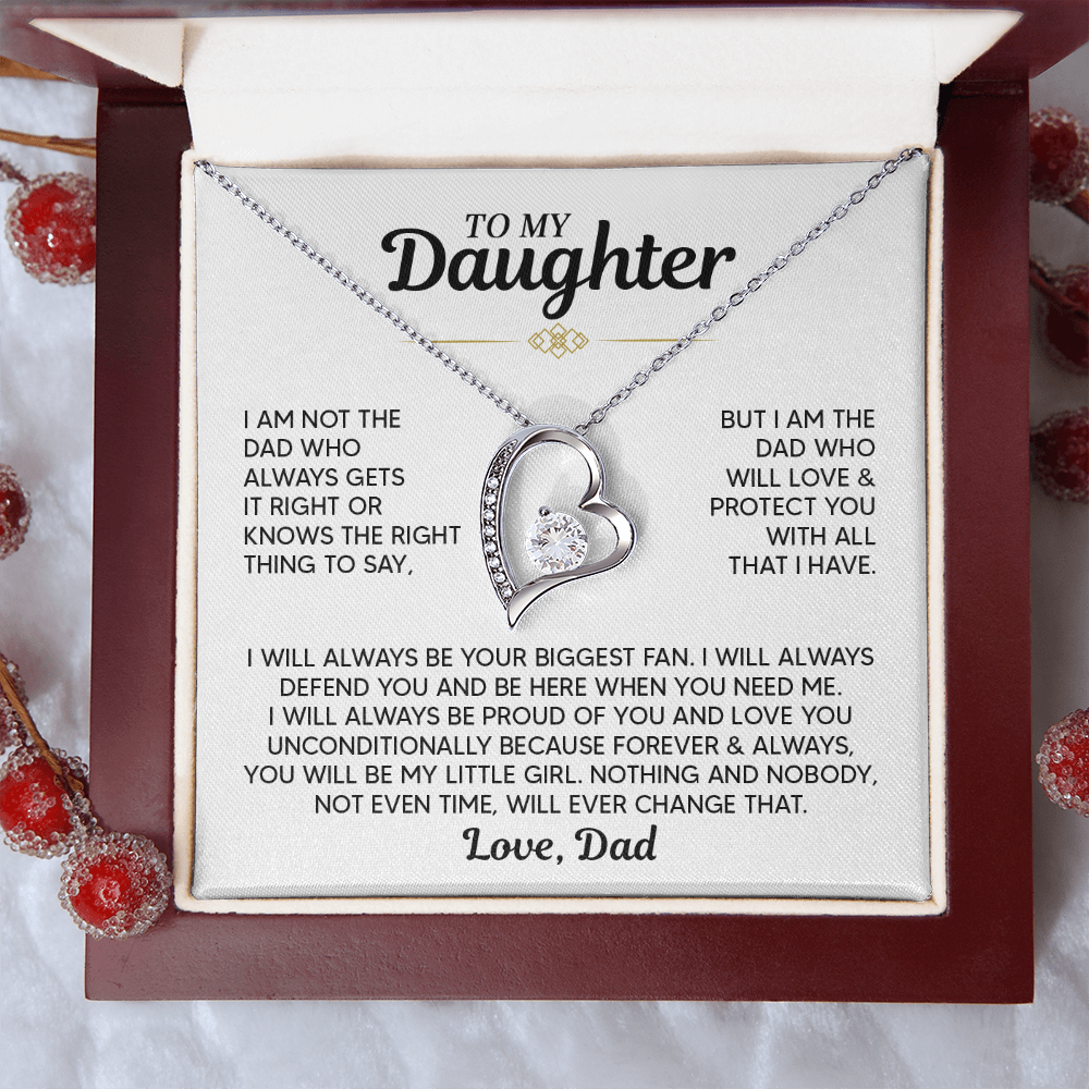 TO MY DAUGHTER PROTECT YOU FOREVER LOVE NECKALCE GIFT SET