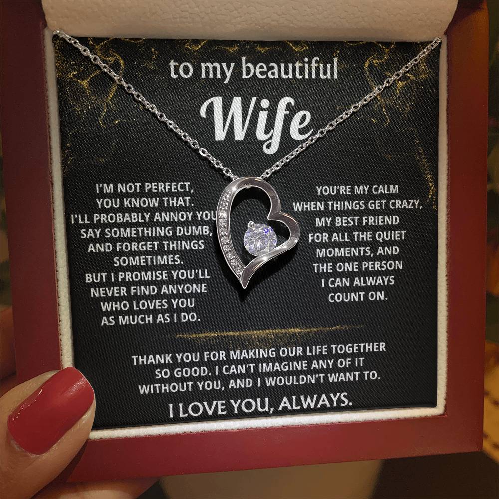 To My Wife, You make my life so good.