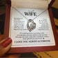 TO MY WIFE CHOICE FOREVE LOVE NECKLACE