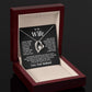 TO MY WIFE FIRST LOVE FOREVER LOVE NECKLACE GIFT SET
