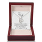 TO MY WIFE LAST EVERYTHING FOREVER LOVE NECKLACE GIFT SET
