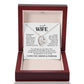 TO MY WIFE CHOICE FOREVE LOVE NECKLACE