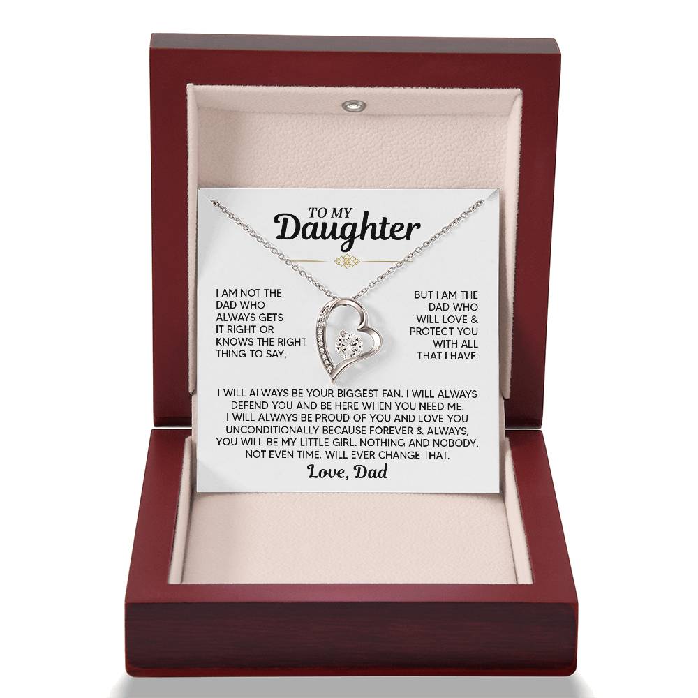 TO MY DAUGHTER PROTECT YOU FOREVER LOVE NECKALCE GIFT SET