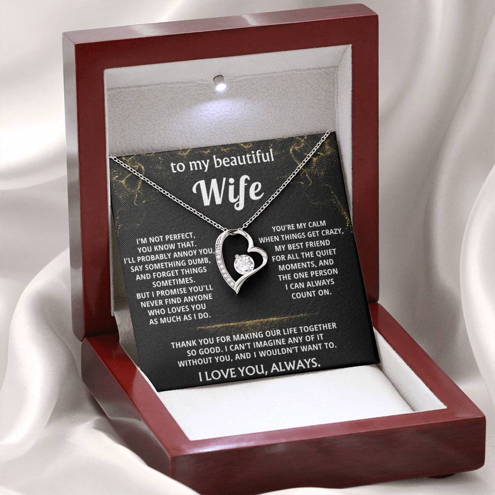 To My Wife, You make my life so good.