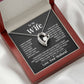 TO MY WIFE FIRST LOVE FOREVER LOVE NECKLACE GIFT SET