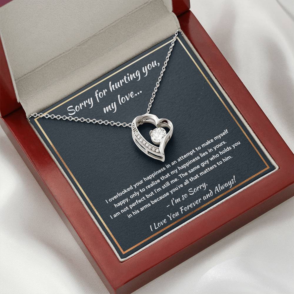 I'M SORRY HAPPINESS FOREVER LOVE NECKLACE GIFT SET