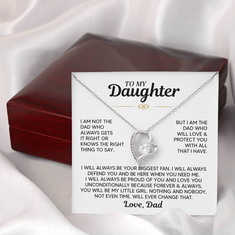 TO MY DAUGHTER PROTECT YOU FOREVER LOVE NECKALCE GIFT SET