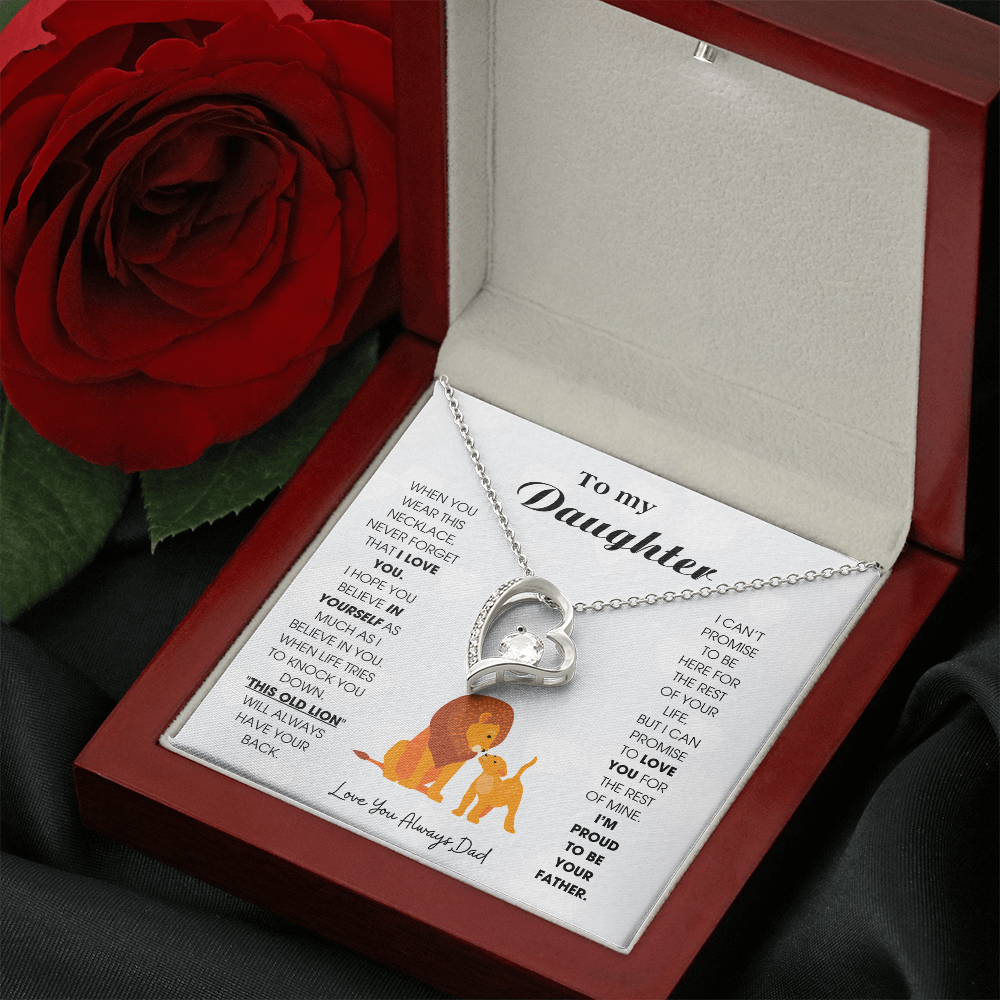 To My Daughter - When you wear this necklace, never forget that I LOVE YOU [ Forever Love ]
