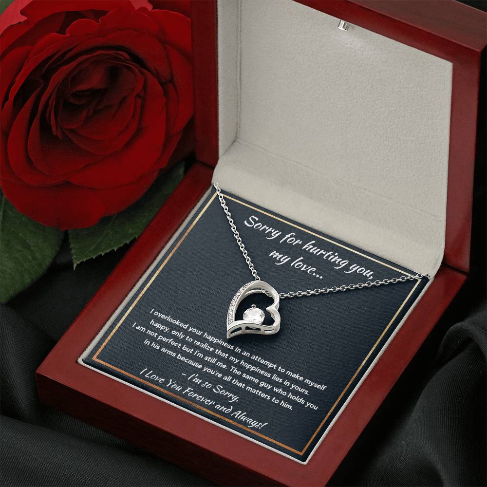 I'M SORRY HAPPINESS FOREVER LOVE NECKLACE GIFT SET