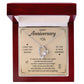 HAPPY ANNIVERSARY LAST EVERYTHING FOREVER LOVE NECKLACE